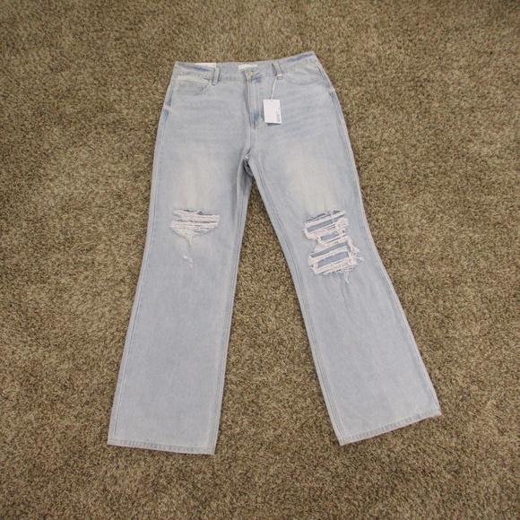 VERVET BY FLYING MONKEY Denim - Vervet Jeans Women's 32 Light Wash Leslie 90's Vintage Flare High Waist Denim
